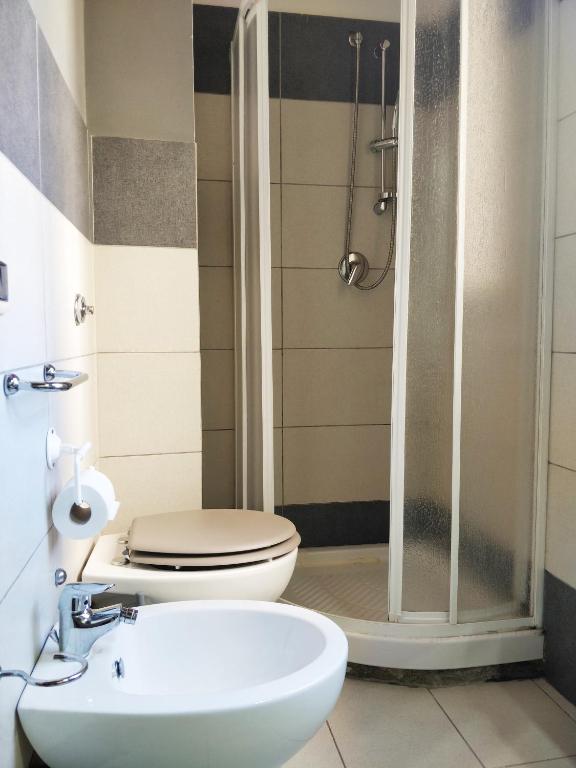 Koupelna v ubytování Kalos Rooms