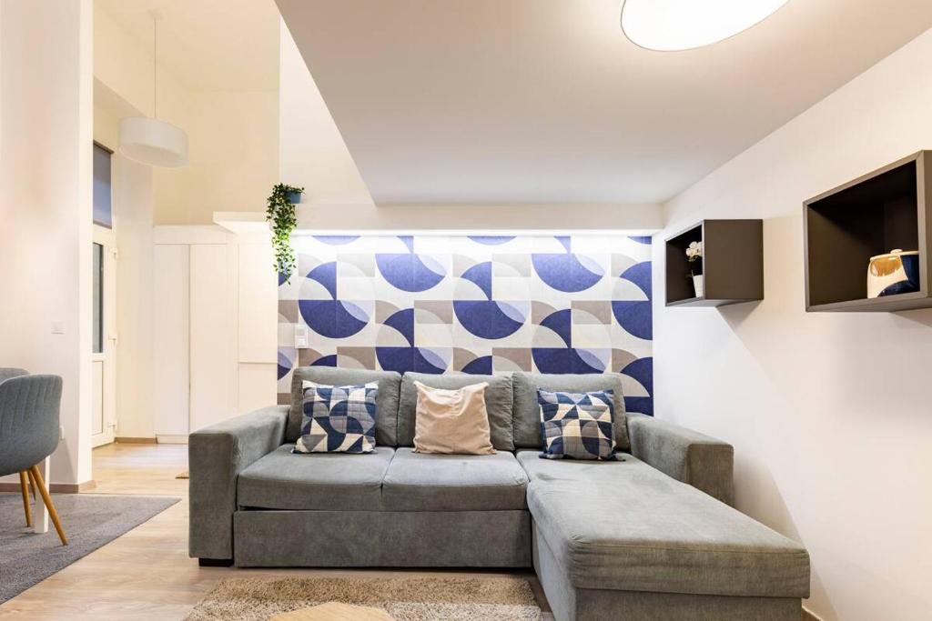 Posezení v ubytování NEW! Central Location Flat by the Synagogue