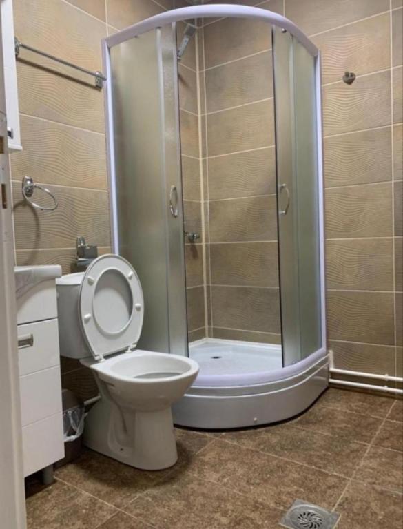 Koupelna v ubytování Zara Apartman Krusevac - Centar
