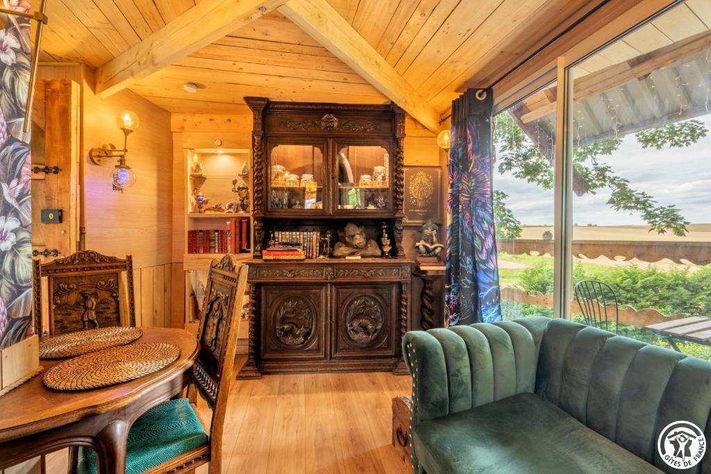 Posezení v ubytování B&B Au bois dormant chambres d hotes