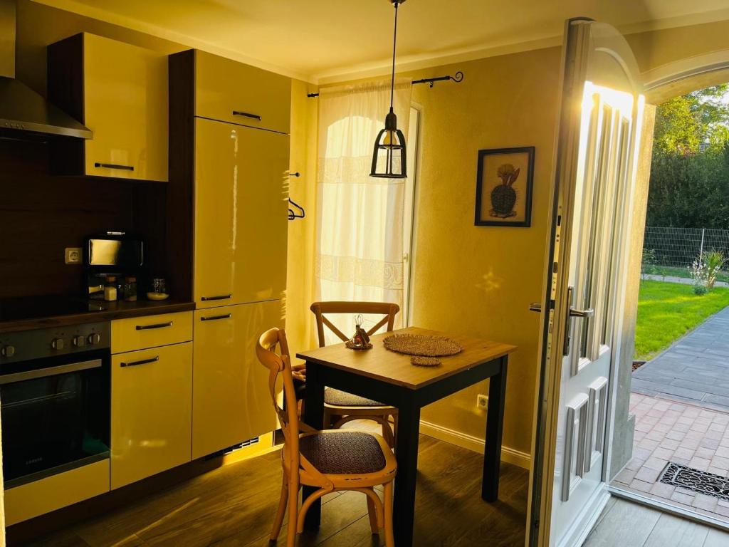Küche/Küchenzeile in der Unterkunft Ferienwohnung Zur Alten Tischlerei