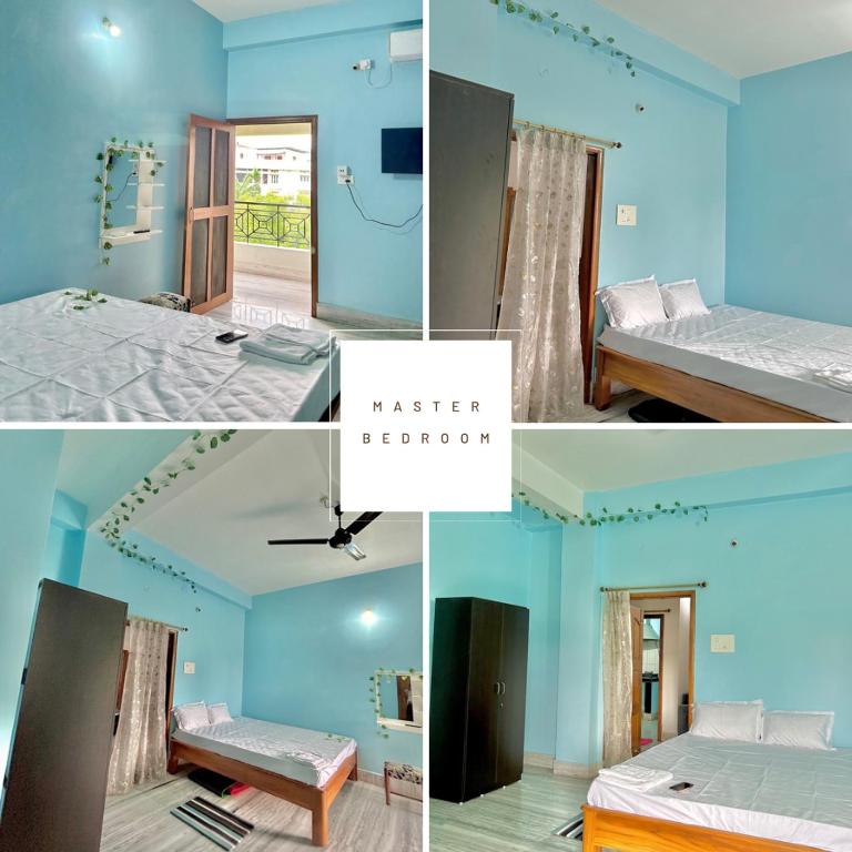 Postel nebo postele na pokoji v ubytování Riverside Homestay