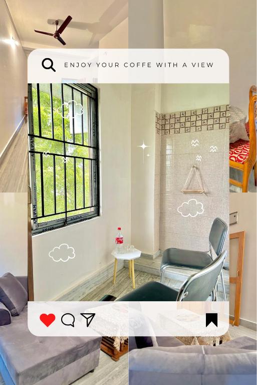 Posezení v ubytování Riverside Homestay