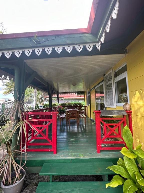 Balkón nebo terasa v ubytování 2 bungalows - Bord de mer privé