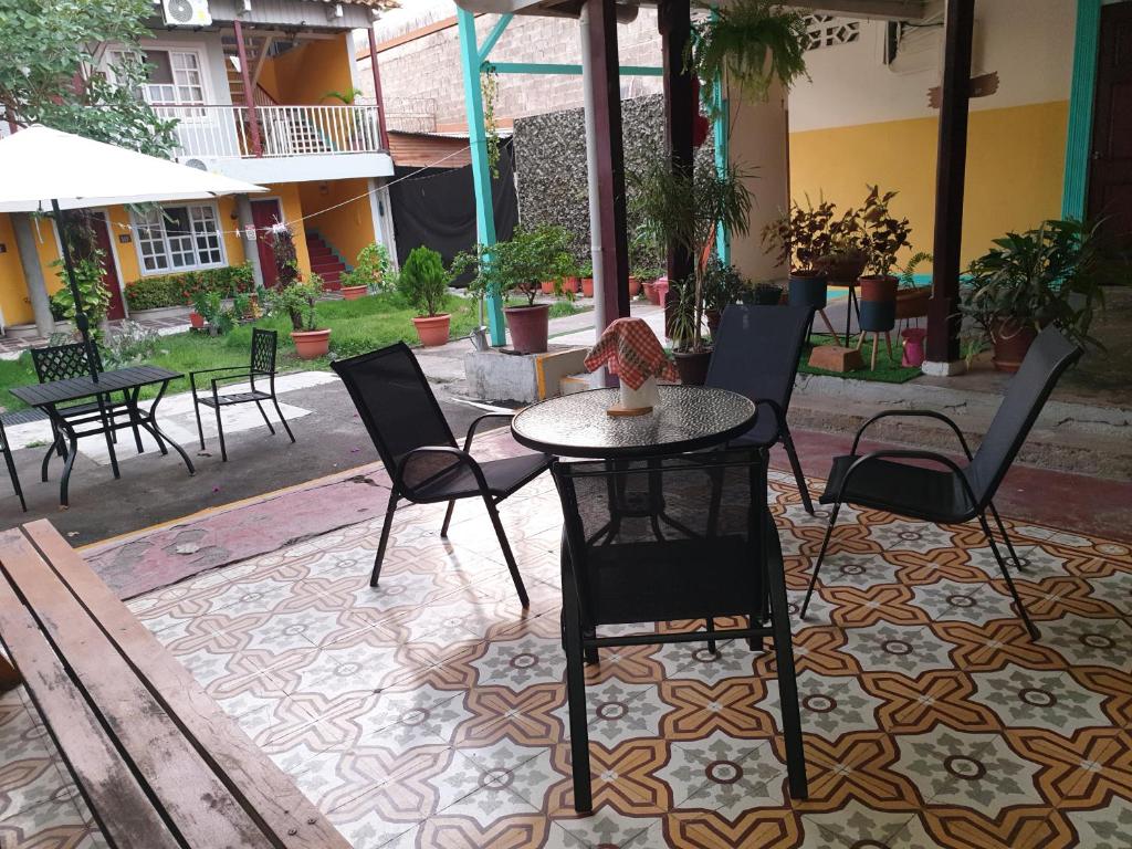 Patio nebo venkovní prostory v ubytování Hotel Liberia