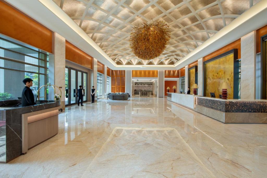 Vstupní hala nebo recepce v ubytování Dongguan Marriott Hotel