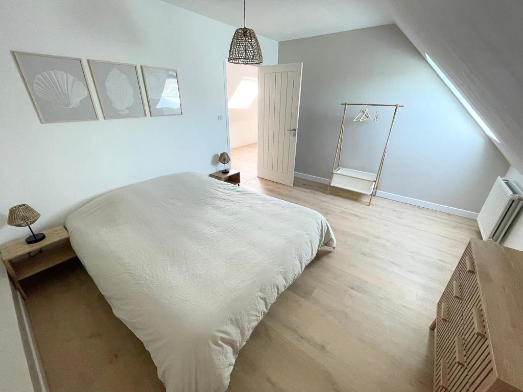Un ou plusieurs lits dans un hébergement de l'établissement Vacation home in Etaples - near to Le Touquet