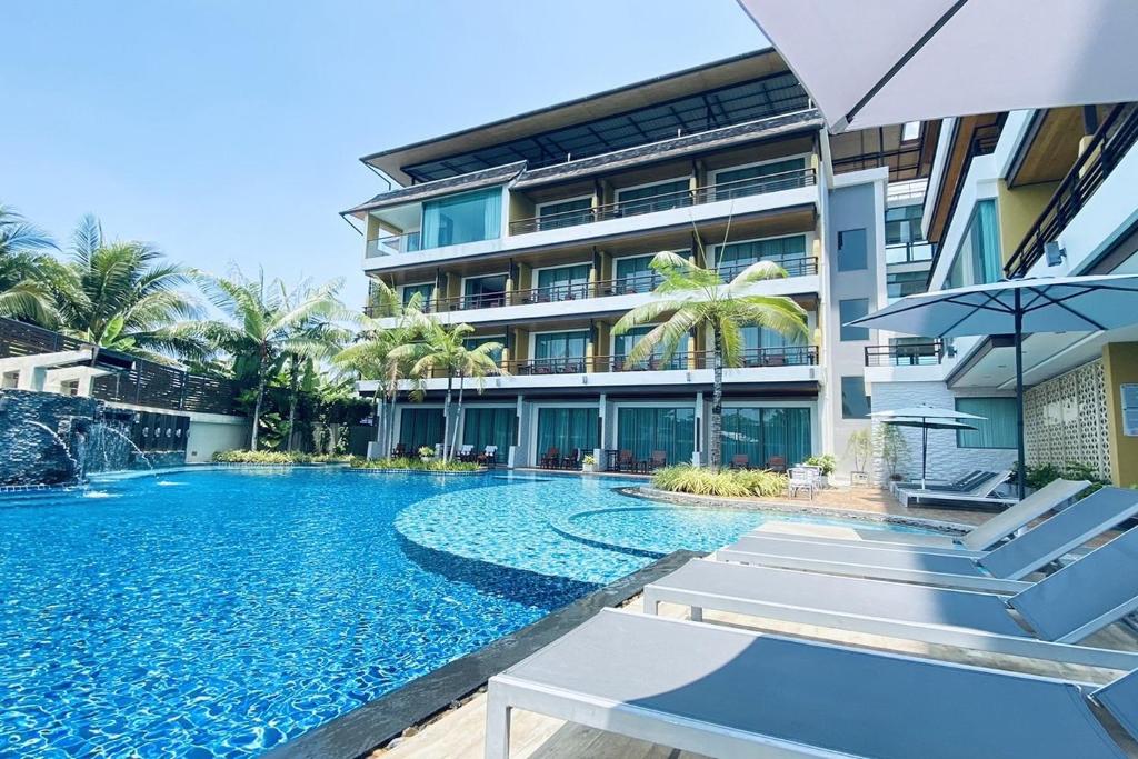 Bazén v ubytování Aqua Resort SHA Plus nebo v jeho okolí