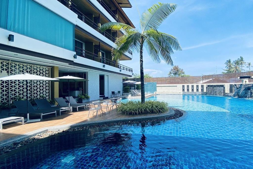 Bazén v ubytování Aqua Resort SHA Plus nebo v jeho okolí