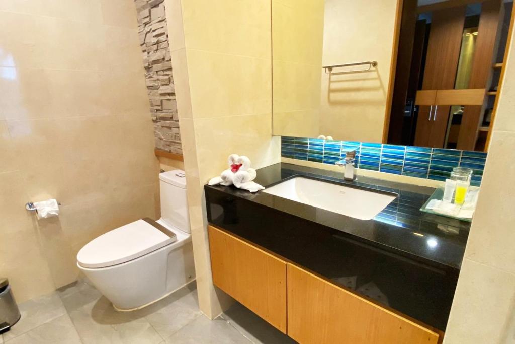 Koupelna v ubytování Aqua Resort SHA Plus