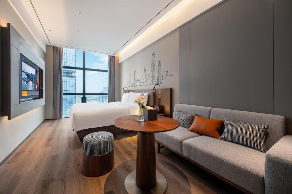 Posezení v ubytování UrCove by Hyatt Shenzhen Bay Nanyou