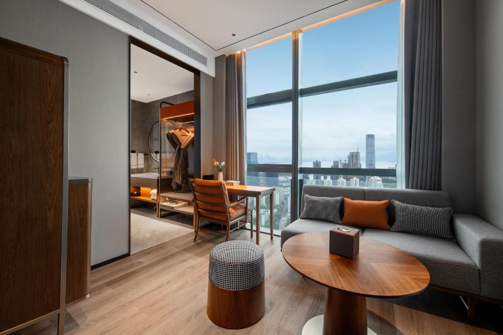 Posezení v ubytování UrCove by Hyatt Shenzhen Bay Nanyou