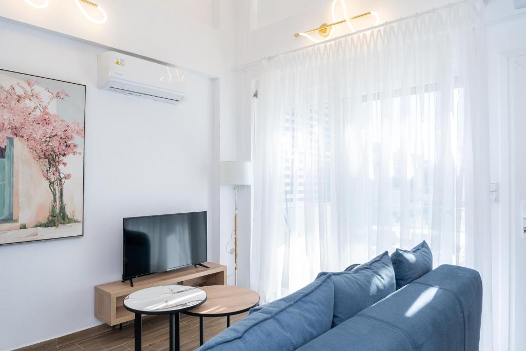 TV a/nebo společenská místnost v ubytování Roxani Residential Complex