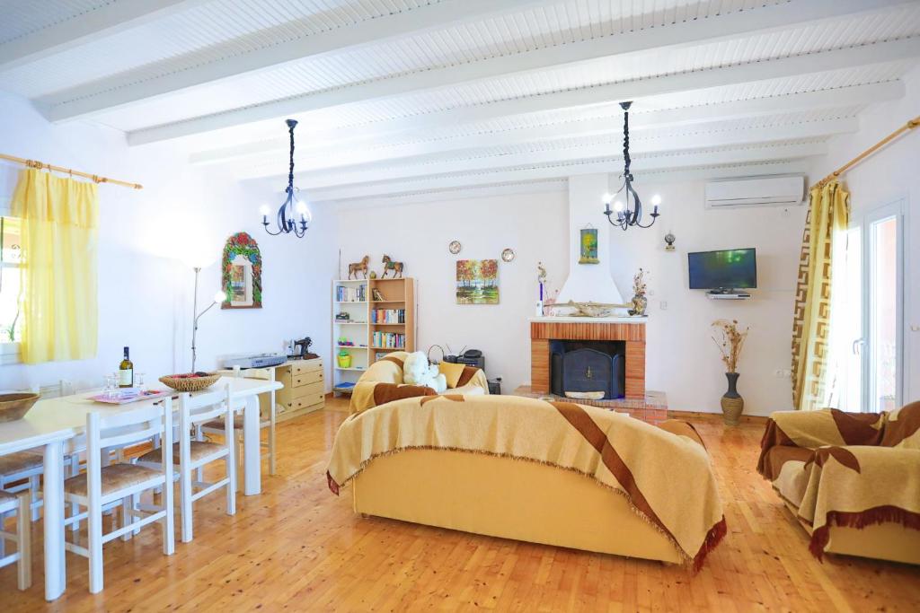 A television and/or entertainment centre at SeaView Calypso