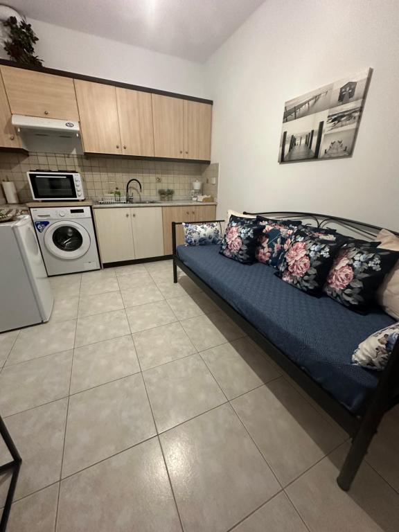 Η κουζίνα ή μικρή κουζίνα στο Poppis Apartments