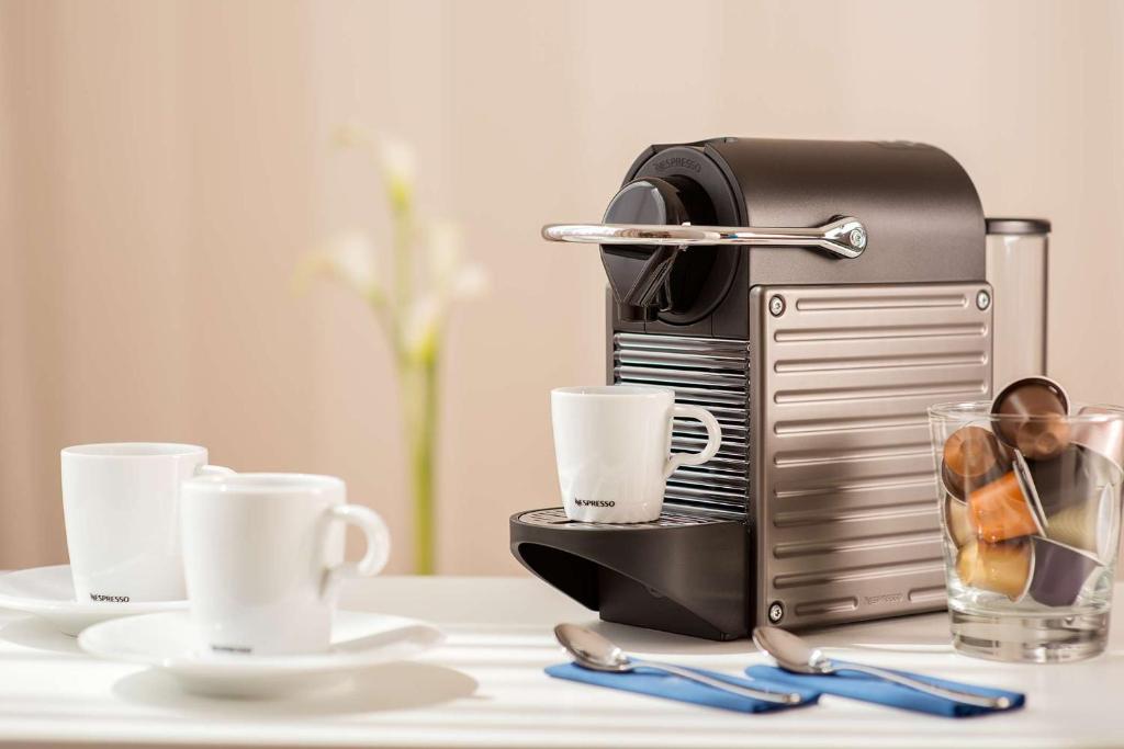 Comodidades para preparar café e chá em NH Frankfurt Messe