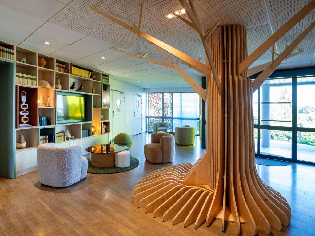 Posezení v ubytování ibis Styles Guéret