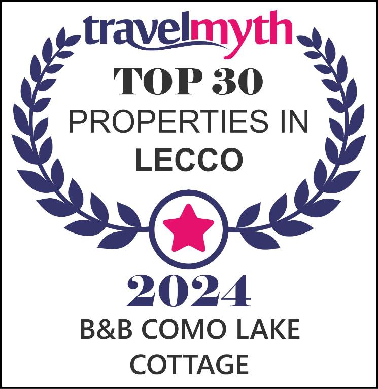 un logo per le migliori proprietà di toronto in icebergo di B&B Como Lake Cottage a Lecco