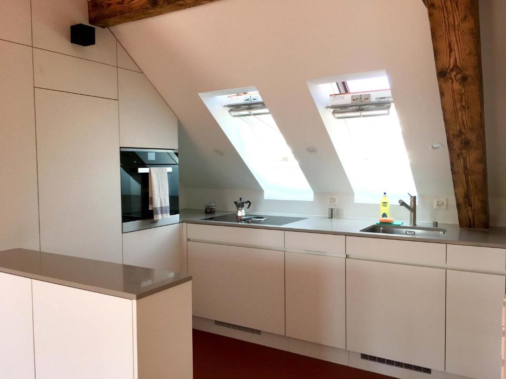 Kuchyň nebo kuchyňský kout v ubytování Viadukt Homestay