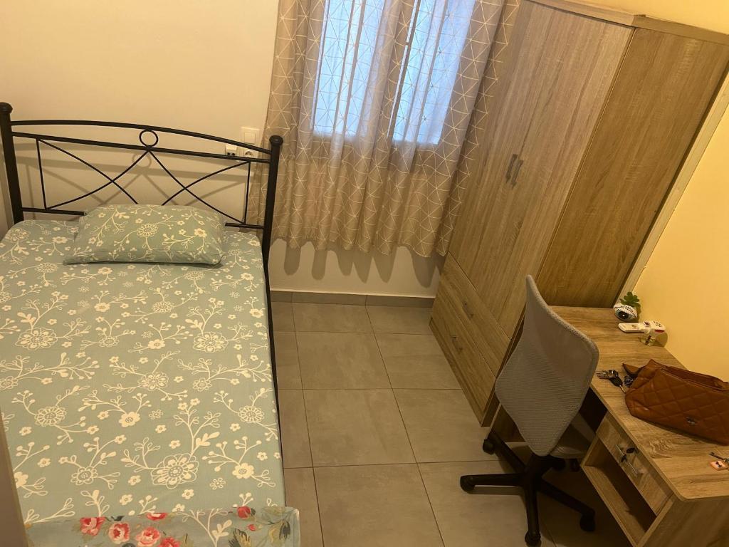 Postel nebo postele na pokoji v ubytování Lemonia