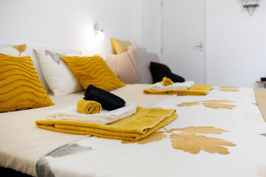 En eller flere senge i et værelse på Vila Jevtić studio 3