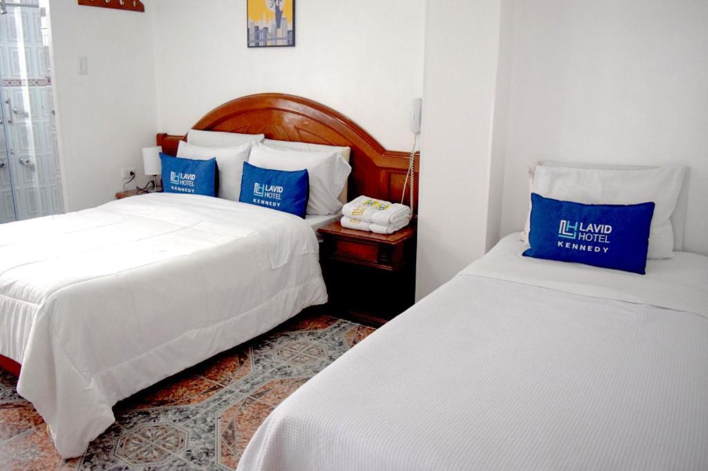 Postel nebo postele na pokoji v ubytování Lavid Hotel Kennedy