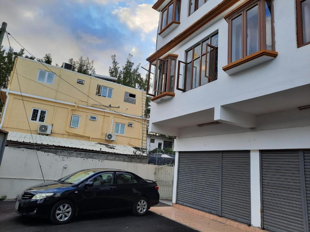 Budova, kde se aparthotel nachází
