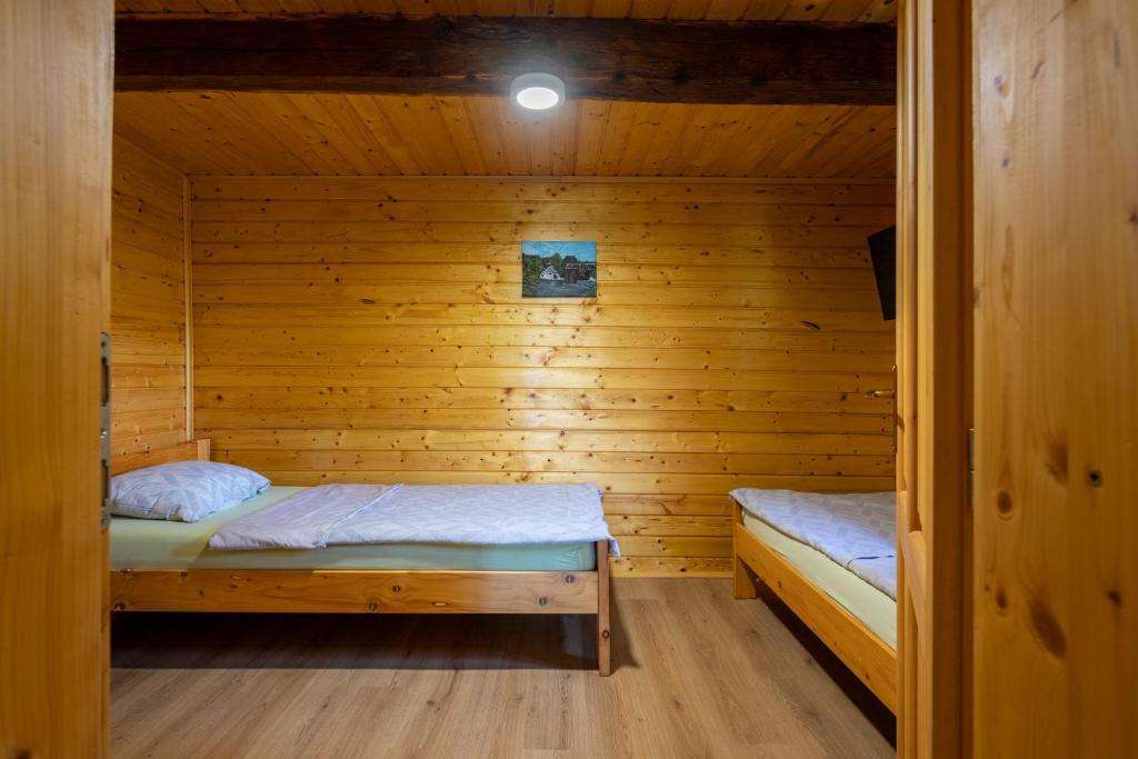 Postel nebo postele na pokoji v ubytování Peace Creek