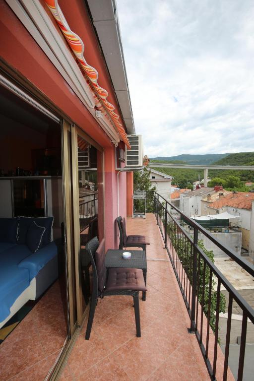 Balkón nebo terasa v ubytování Apartman Vali Crikvenica
