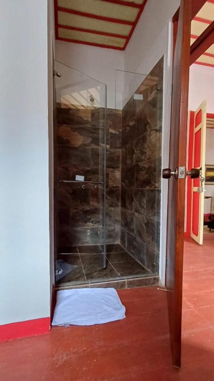 Koupelna v ubytování Hostal El Chili