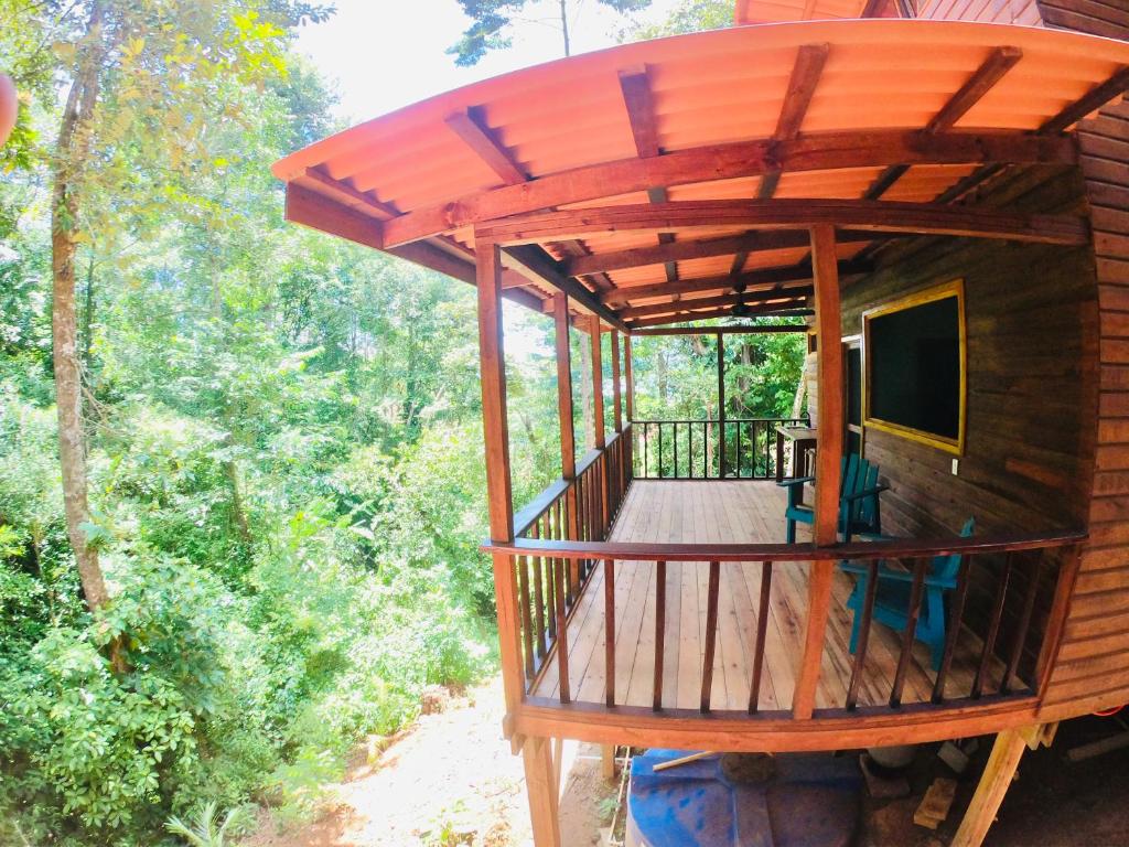 Balkón nebo terasa v ubytování Solarte EcoLodge