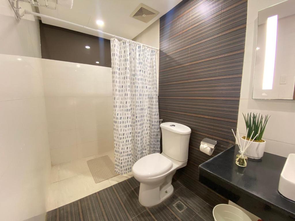 Koupelna v ubytování UPad Hotel