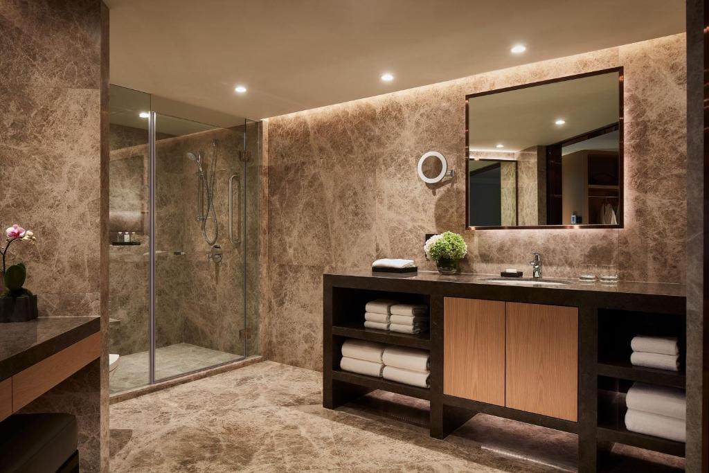 Koupelna v ubytování JW Marriott Hotel Hong Kong