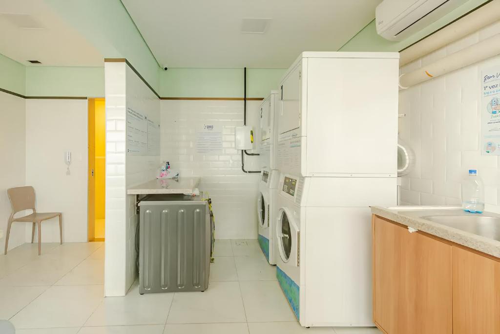 A cozinha ou cozinha compacta de Apartamento na Barra