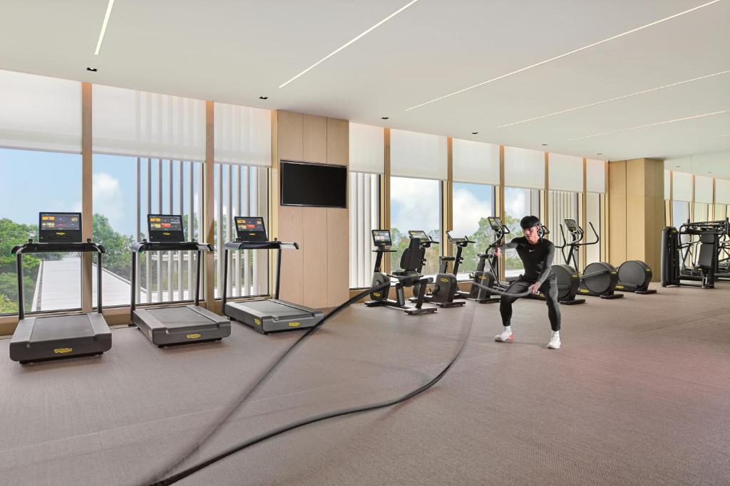 Fitness centrum a/nebo fitness zařízení v ubytování Le Meridien Hualien Resort