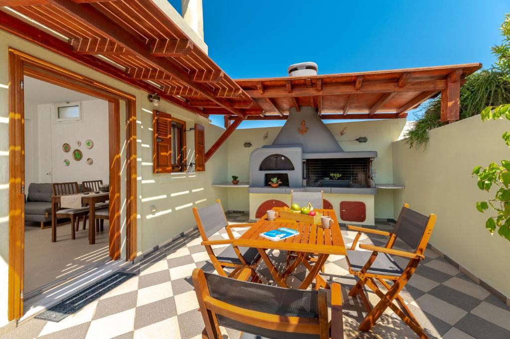 Patio nebo venkovní prostory v ubytování Uva Nera House Oia