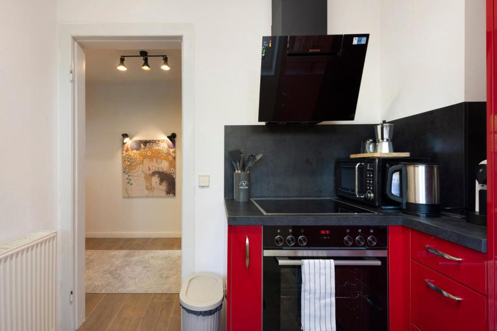 Kuchyň nebo kuchyňský kout v ubytování gp urban stay