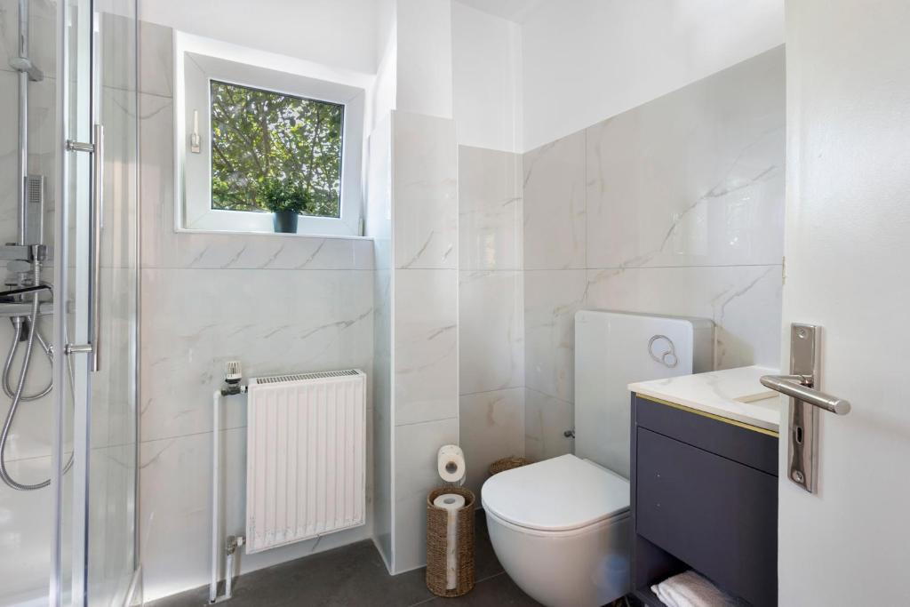 Koupelna v ubytování gp urban stay