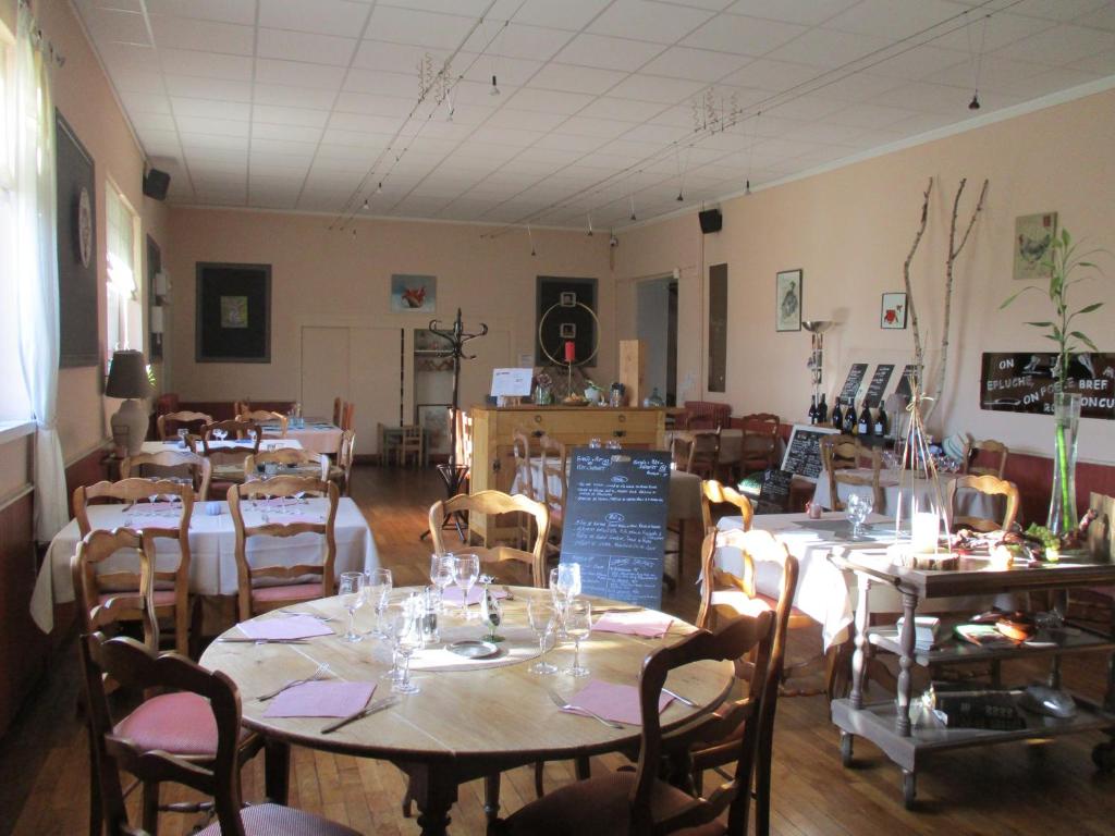 Χώρος καθιστικού στο Auberge "AU BON ACCUEIL"