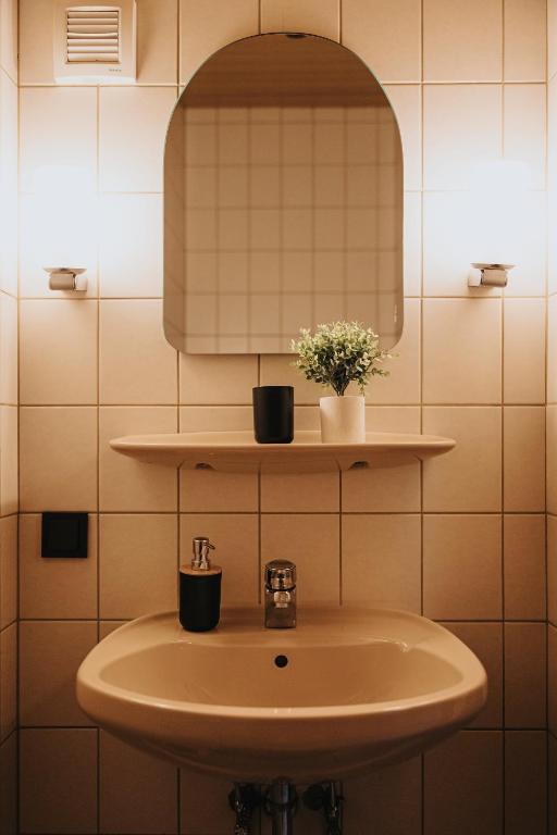 Koupelna v ubytování Apartment am Annaweiher