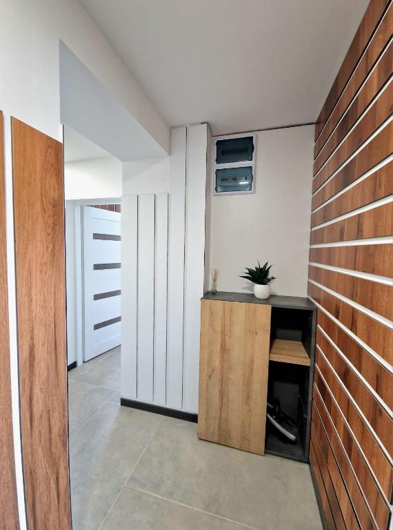 Kuchyňa alebo kuchynka v ubytovaní Apartamenty Promyk Wisełka