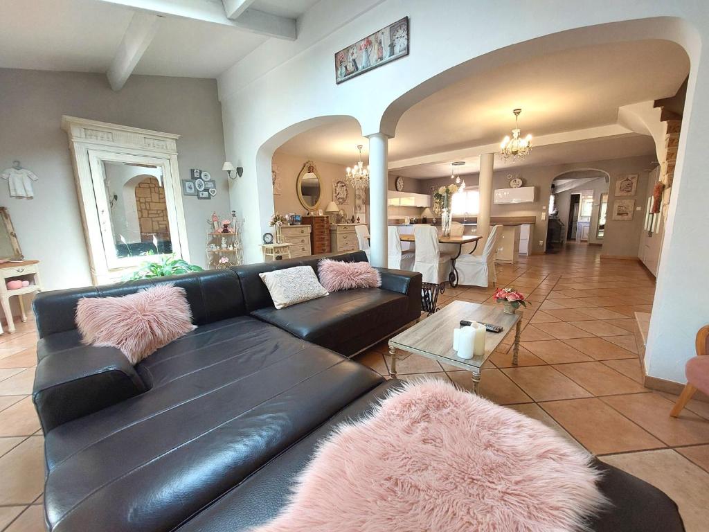 O zonă de relaxare la La Maison de Coco 120m2 à 400 m de la plage