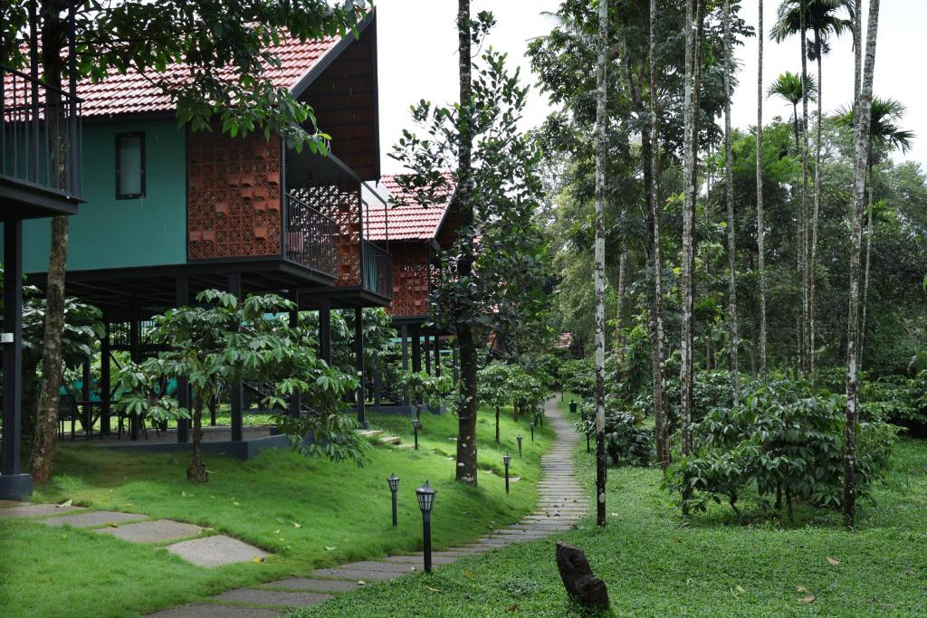 Zahrada ubytování Bay View Suites, Vythiri, Wayanad