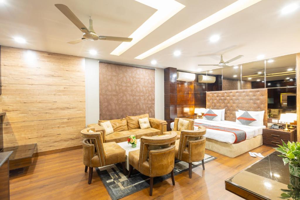 Posezení v ubytování Hotel Gold Souk - Karol Bagh