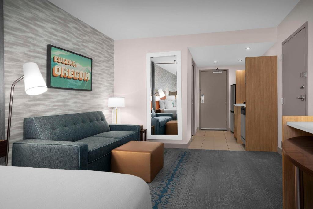 Posezení v ubytování Home2 Suites by Hilton Eugene Downtown University Area