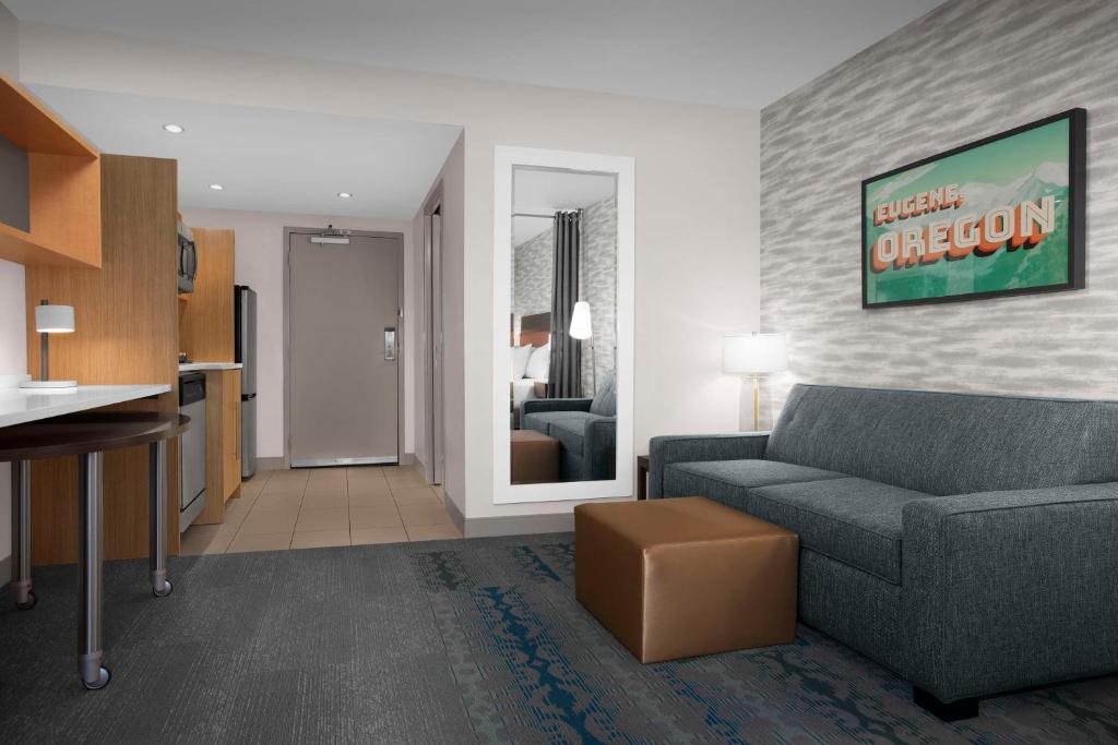 Posezení v ubytování Home2 Suites by Hilton Eugene Downtown University Area