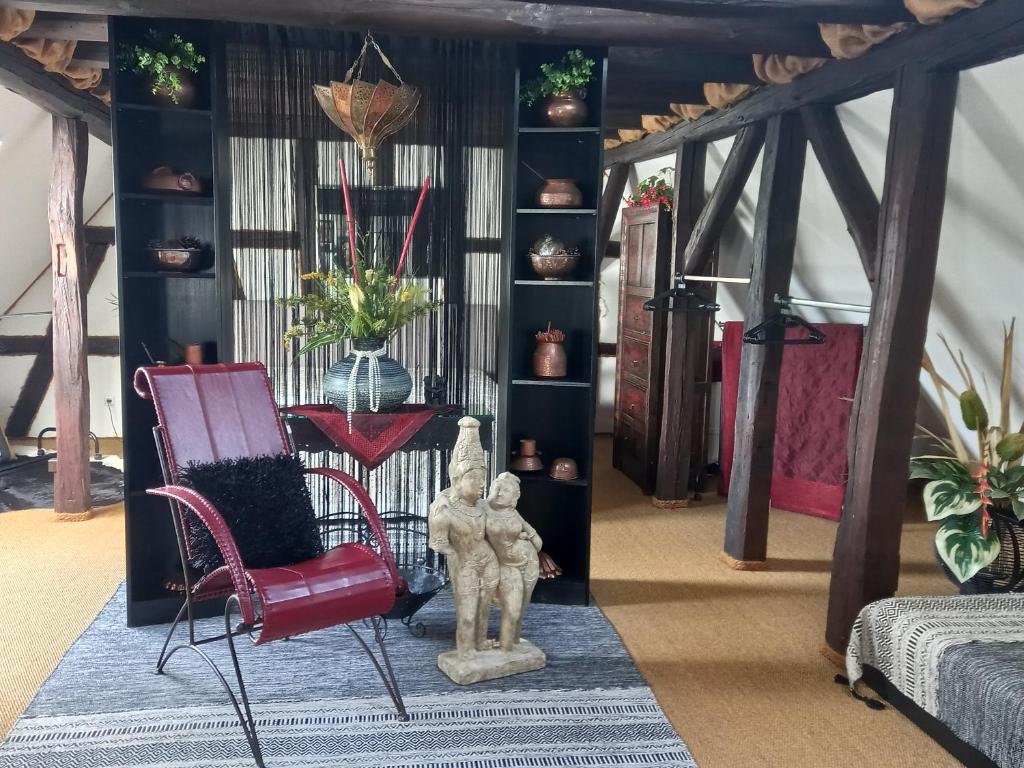 Posezení v ubytování Loft Ziegelei