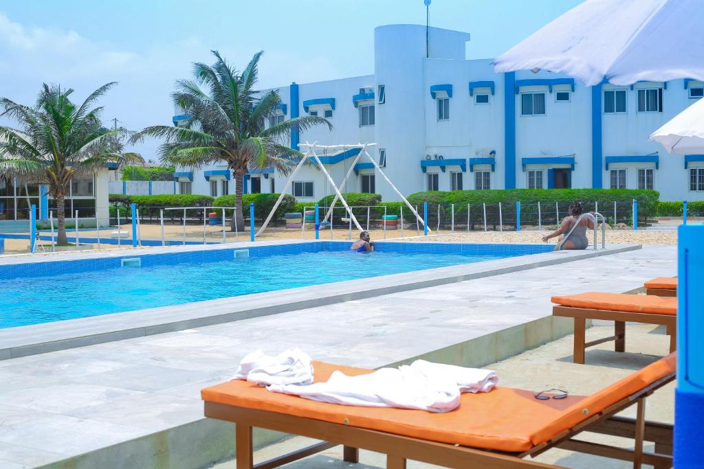Bazén v ubytování Stella Maris Hotel nebo v jeho okolí