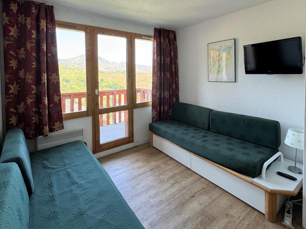 Studio fonctionnel 4 pers, accès direct pistes, vue sur pistes