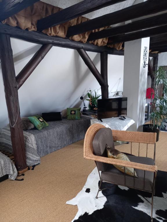 Posezení v ubytování Loft Ziegelei